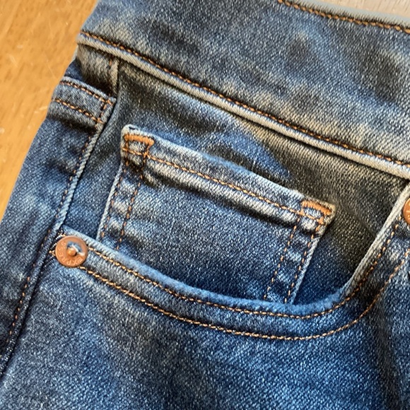 Express High Rise Ankle Legging Ripped Jeans - Picture 6 of 10